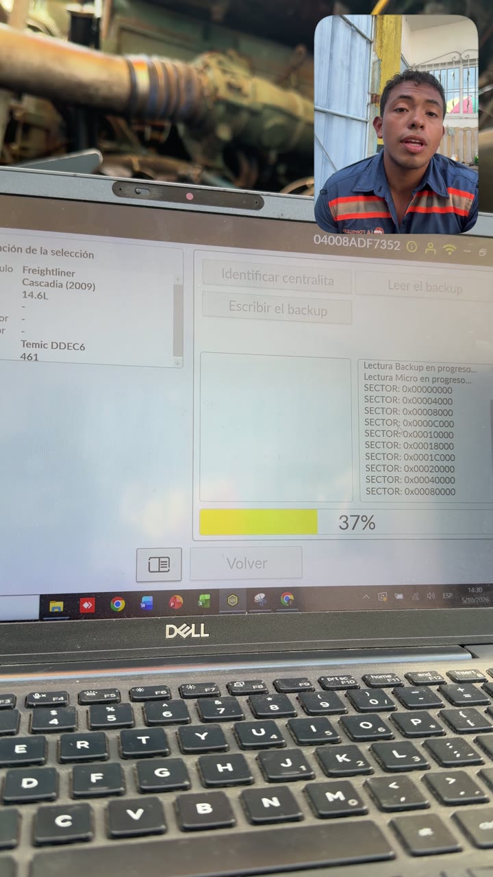 Reprogramación de ECU en Freightliner Cascadia
